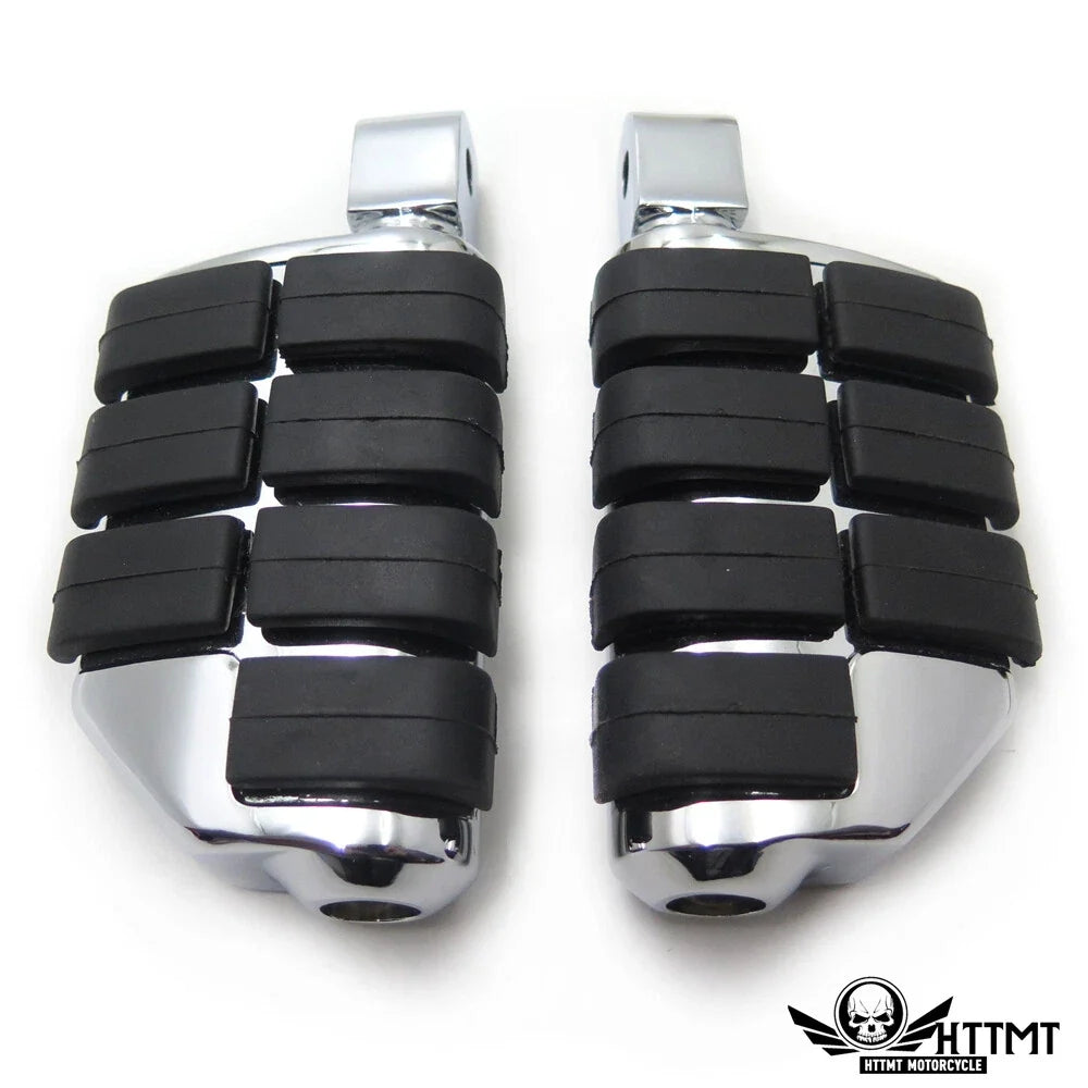 Chrome Dually Footpegs for Yamaha Road Star Warrior (2002–2009)
