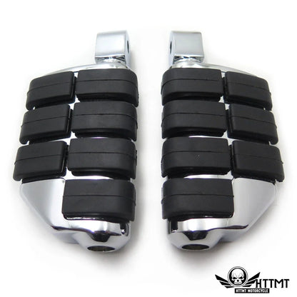 Chrome Dually Footpegs for Yamaha Road Star Warrior (2002–2009)