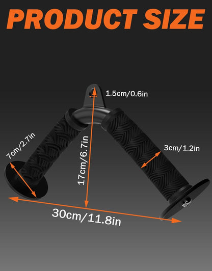 Tricep V Bar Cable Attachment for Fitness Equipment (11.61 x 6.3 x 2.76")