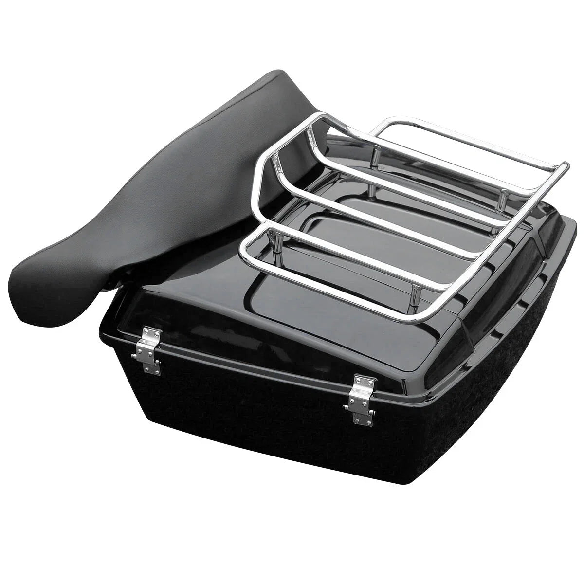 Chopped Trunk Backrest + Luggage Rack for Harley Touring (1997–2013)