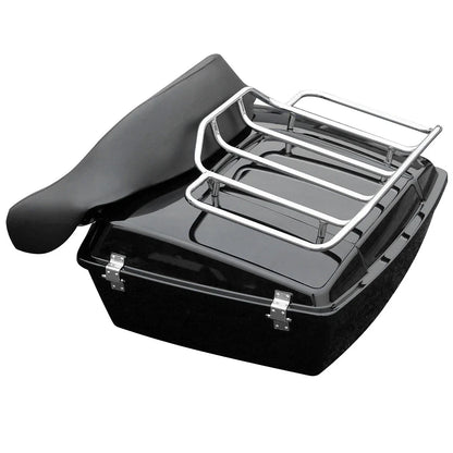 Chopped Trunk Backrest + Luggage Rack for Harley Touring (1997–2013)