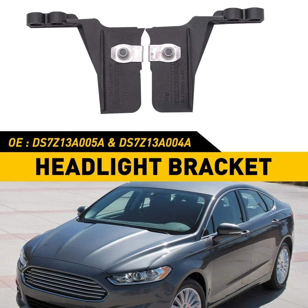 Set of 2 Headlight Lamp Mount Brackets for Ford Lincoln Fusion MKZ (2013–2020)