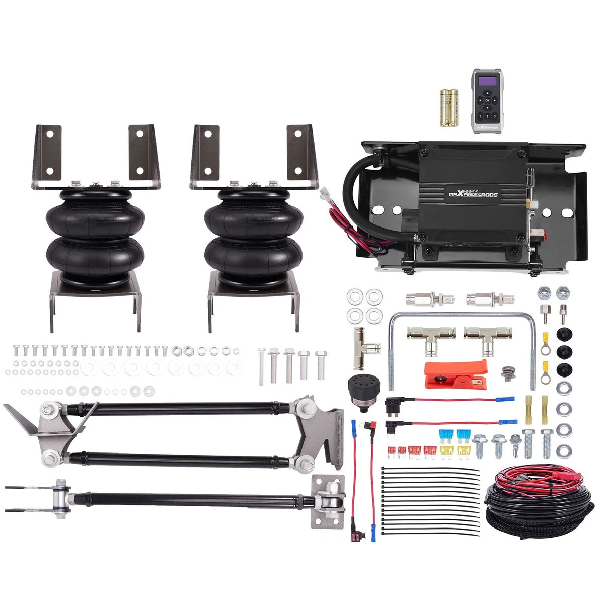 Air Springs + Wireless Air Controller Kit for Pickup Trucks (3" Axle Tube)