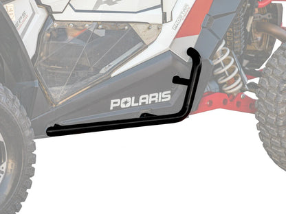 SuperATV Heavy Duty Nerf Bars for Polaris RZR XP Turbo (2016–2023) - Black