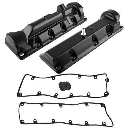 2X Aluminum Valve Cover Set for Ford E-150 E-250 F-150 Lincoln Town Car (4.6L)
