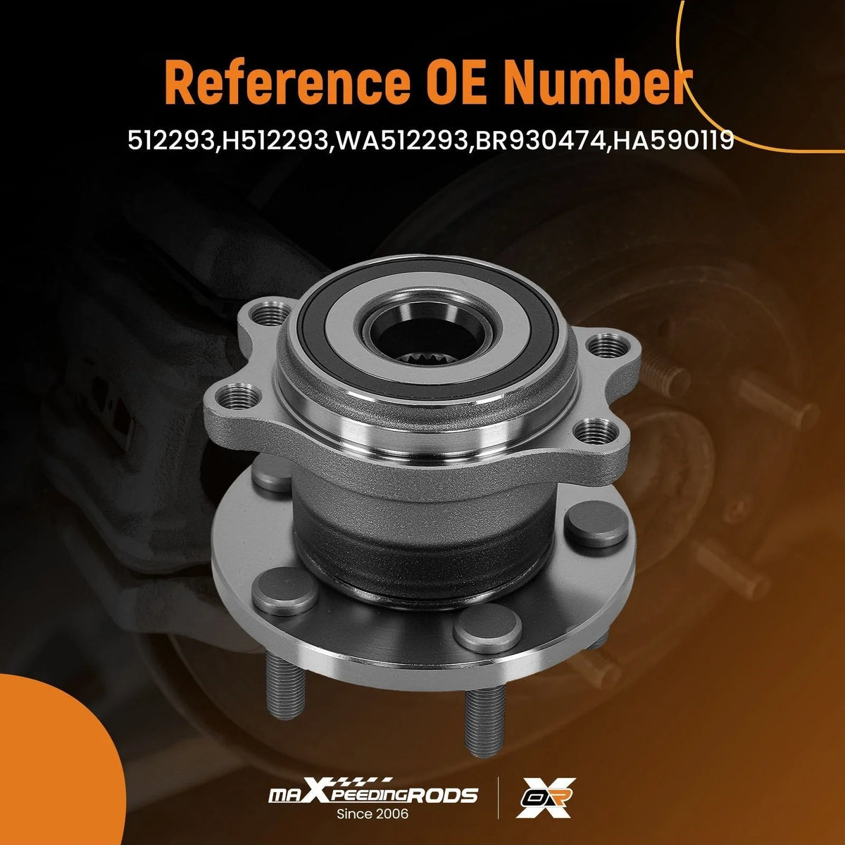 5-Lug Wheel Hub & Bearing Assembly for Subaru Legacy/Outback (2005–2009)