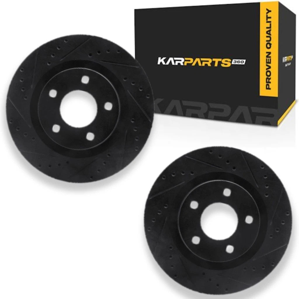 Rotor Set Rear for Jeep Compass/Patriot (2007–2017) ALX-PAU-DF-8002-39000-CLA6 Drilled and Slotted