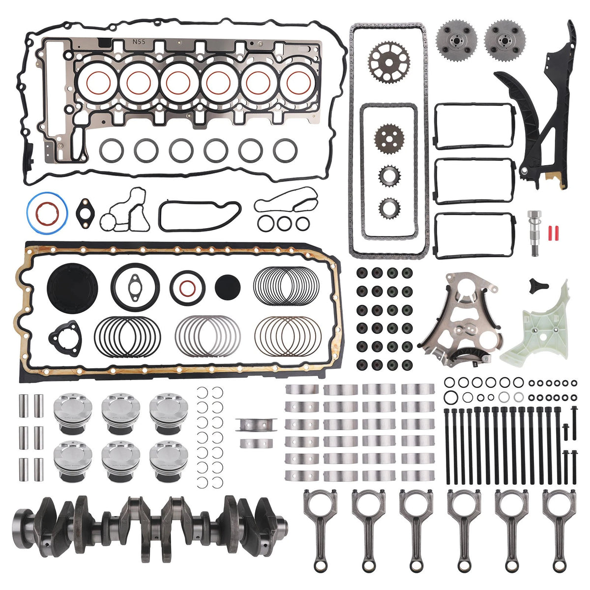 N55 Engine Rebuild Kit for BMW 335i 435i 535i 640i (2010–2018) ZJDTR2
