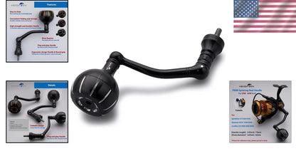 Corrosion-Resistant Fishing Reel Handle with Round Knob for Comfort Grip