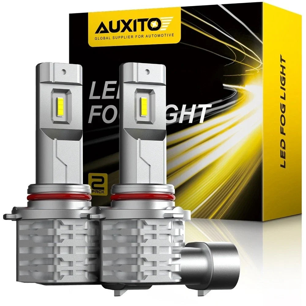 2X AUXITO HB4 9006 LED Fog Light Bulbs for 6500K 4000LM