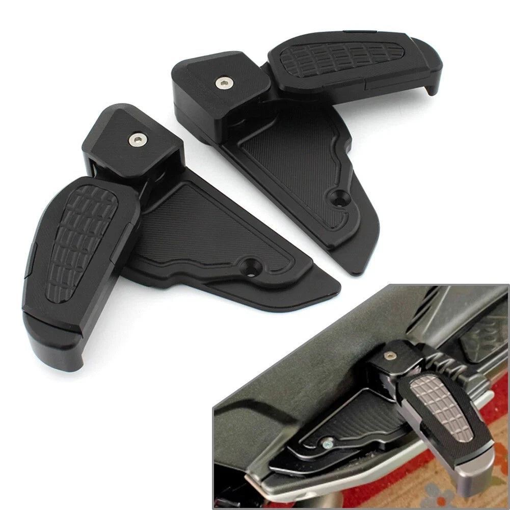 Foldable Rear Footrests Extension Pedal for Vespa Primavera Sprint 125 150 (2017–2022)