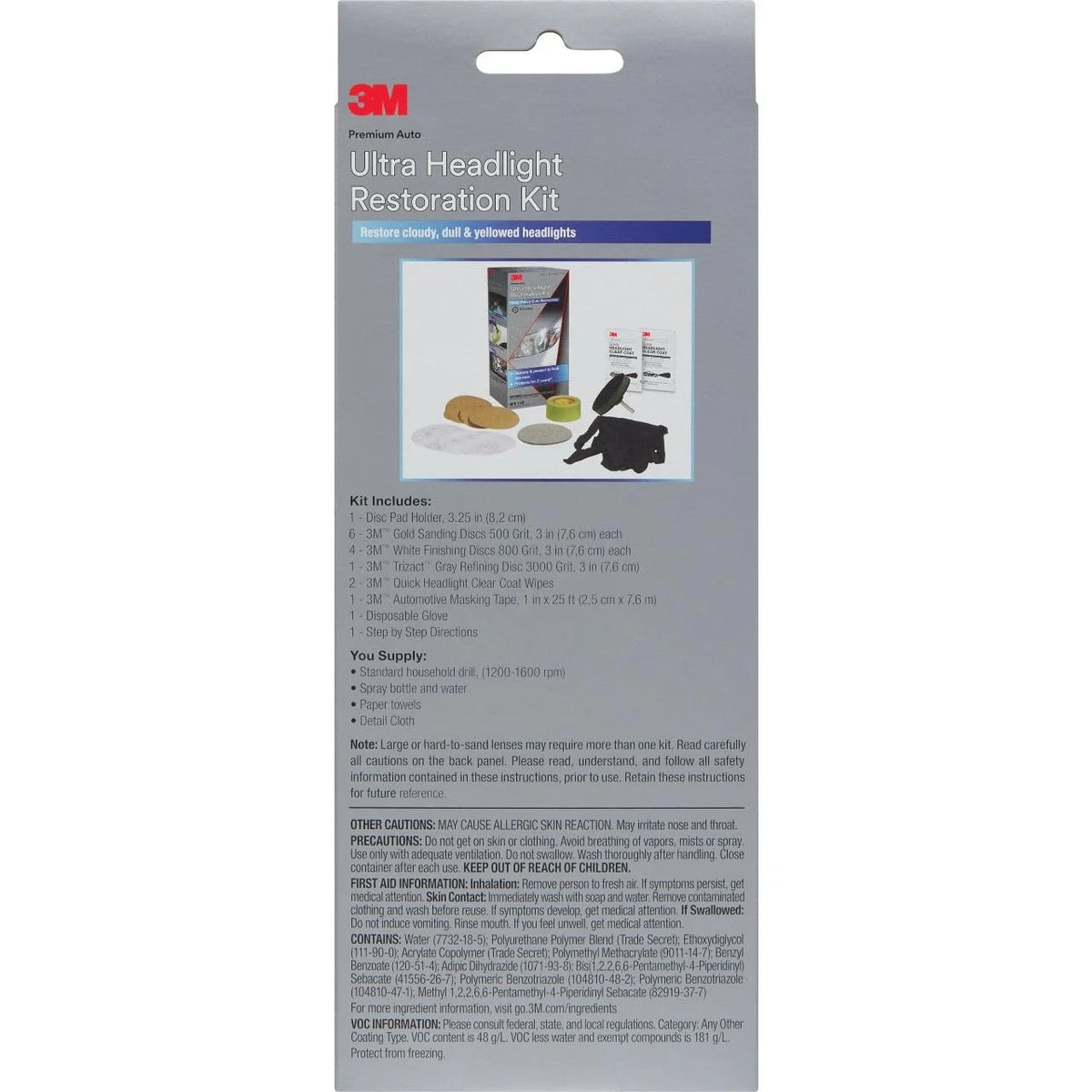 3M Ultra Headlight Restoration Kit for Automotive