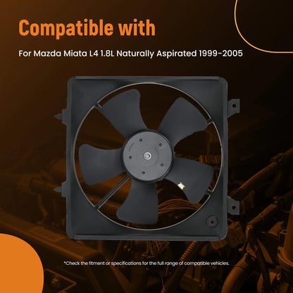 Electric Radiator Fan Assembly for Mazda Miata (1999–2005) BP4W15150 BP4W15210