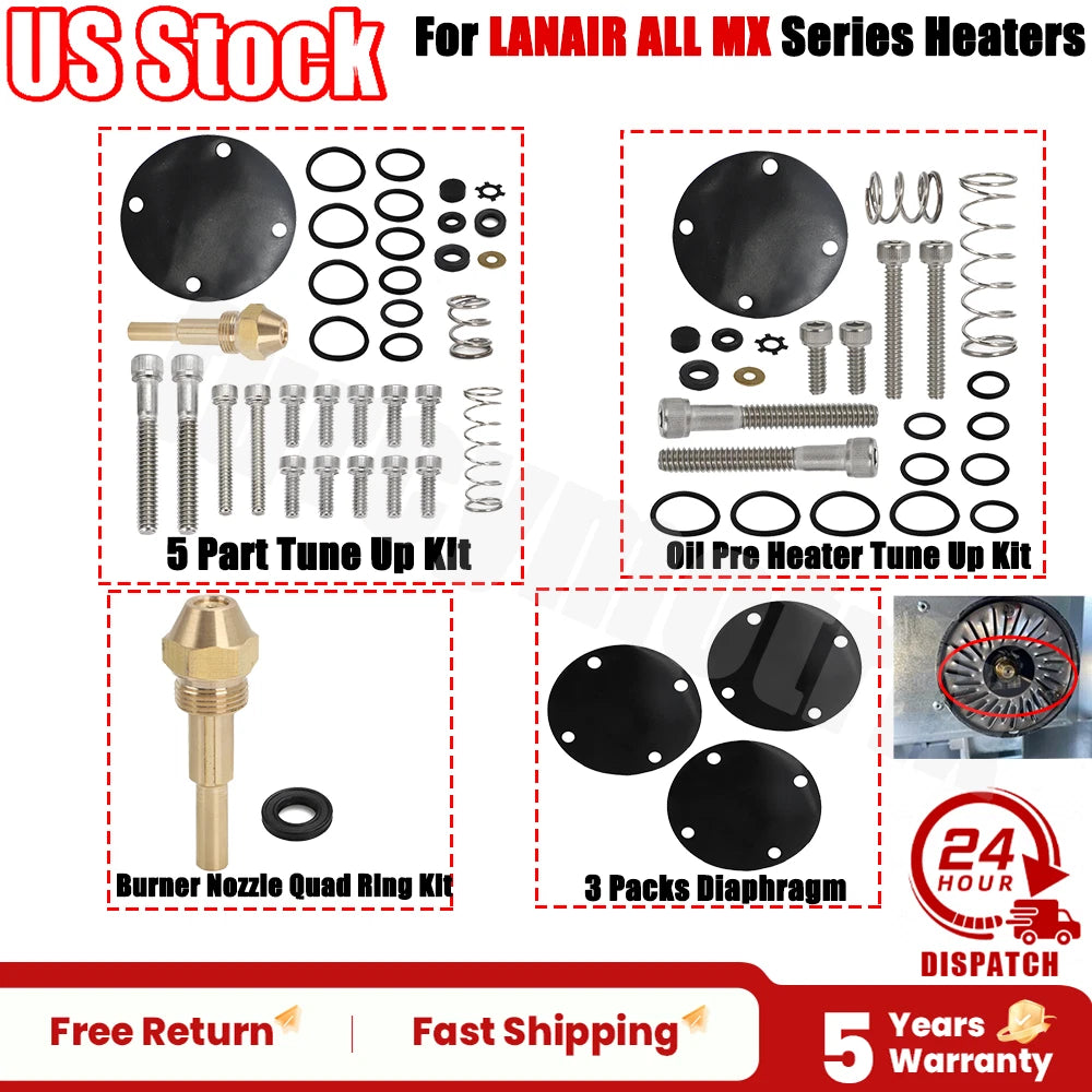 Tune Up Kit for Lanair MX150/200/250/300 HI140/320 (Part 9899, 9522, 9871)