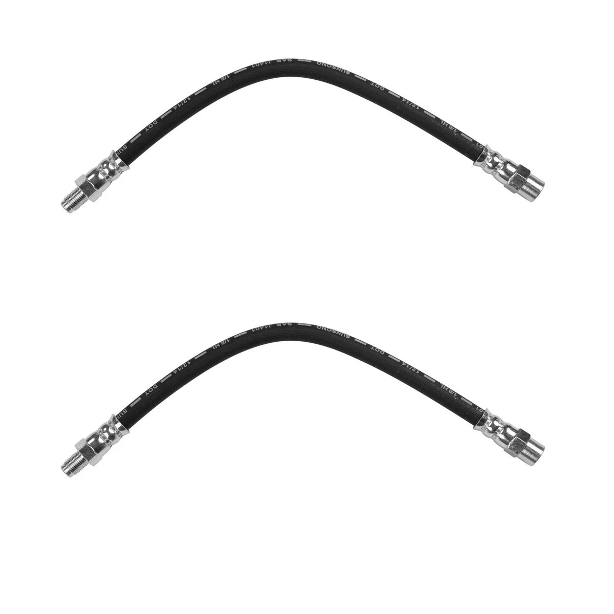Set of 2 Rear Center Brake Hydraulic Hoses for Benz W124 300E 300TE (1993)