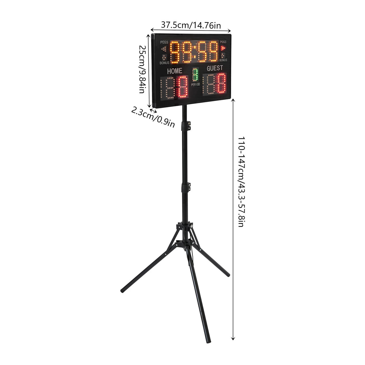 Electronic Digital Portable Tabletop Scoreboard for Indoor & Outdoor Games