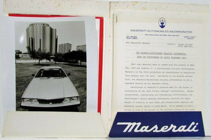 Maserati Biturbo Quattroporte Press Kit (1986)