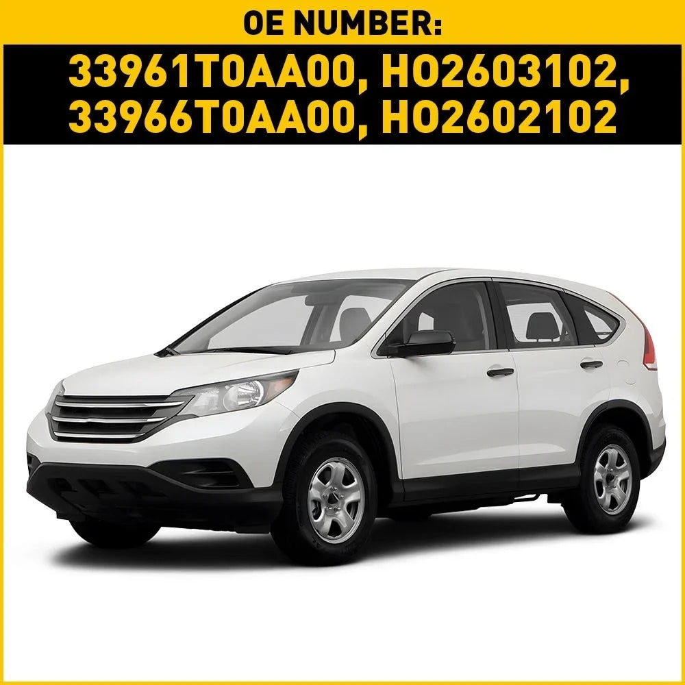 2X Fog Light Brackets for Honda CR-V (2012–2014) Textured Black