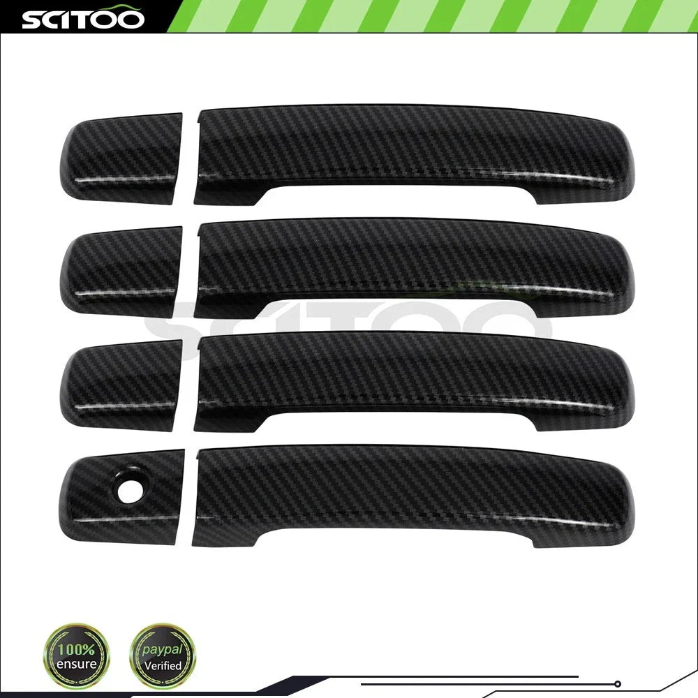 Set of 4 Door Handle Covers for Nissan Altima (2007–2013) Carbon Fiber
