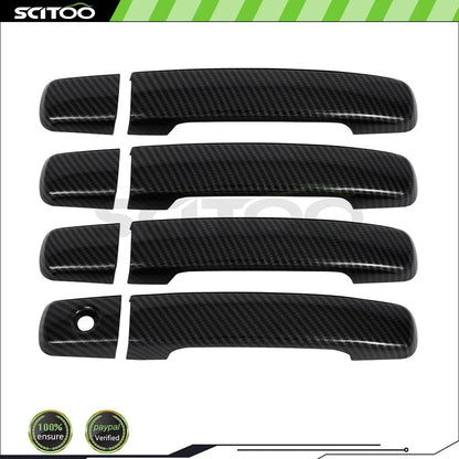 Set of 4 Door Handle Covers for Nissan Altima (2007–2013) Carbon Fiber
