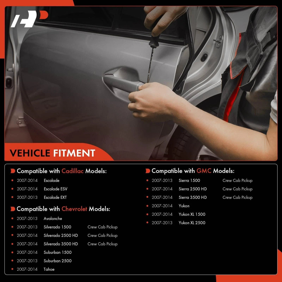 Chrome Rear Right Passenger Exterior Door Handle for