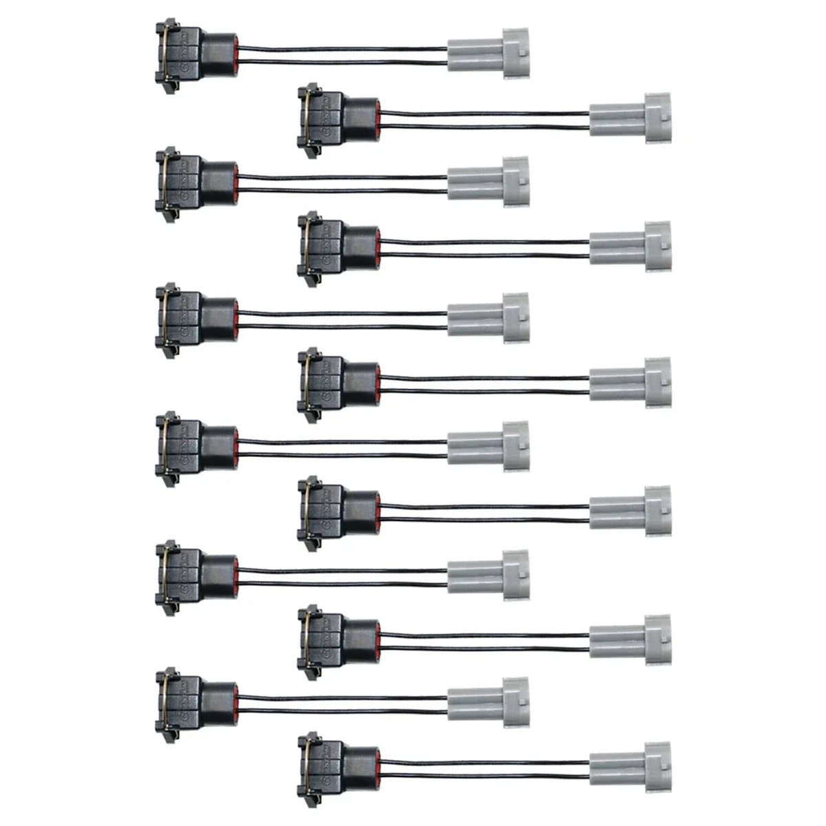 Set of 12 Injector PnP Adapters EV1 Bosch to Denso Male Wired