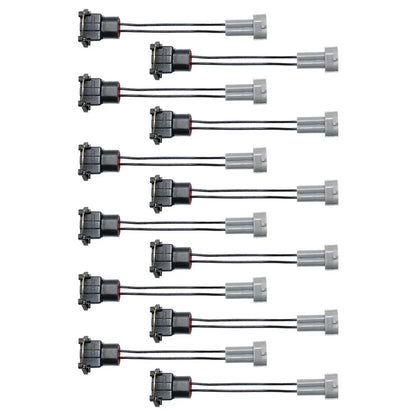 Set of 12 Injector PnP Adapters EV1 Bosch to Denso Male Wired