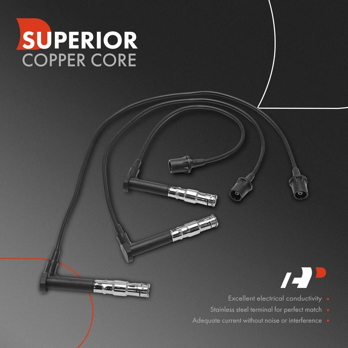 3X Spark Plug Wire Set for Mercedes-Benz C-Class E-Class G-Class (1993–2000)