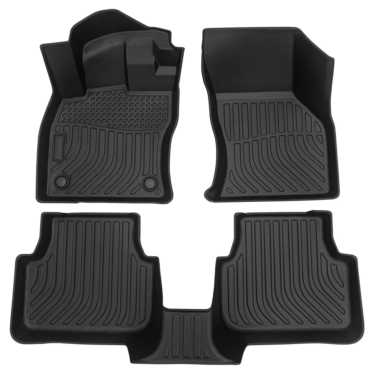 Set of 4 TPE Rubber Floor Mats for Volkswagen Jetta (2019–2023)