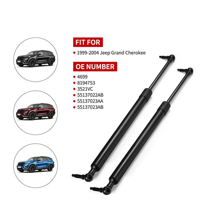Front Hood Lift Shock Supports for Jeep Grand Cherokee (1999–2004)