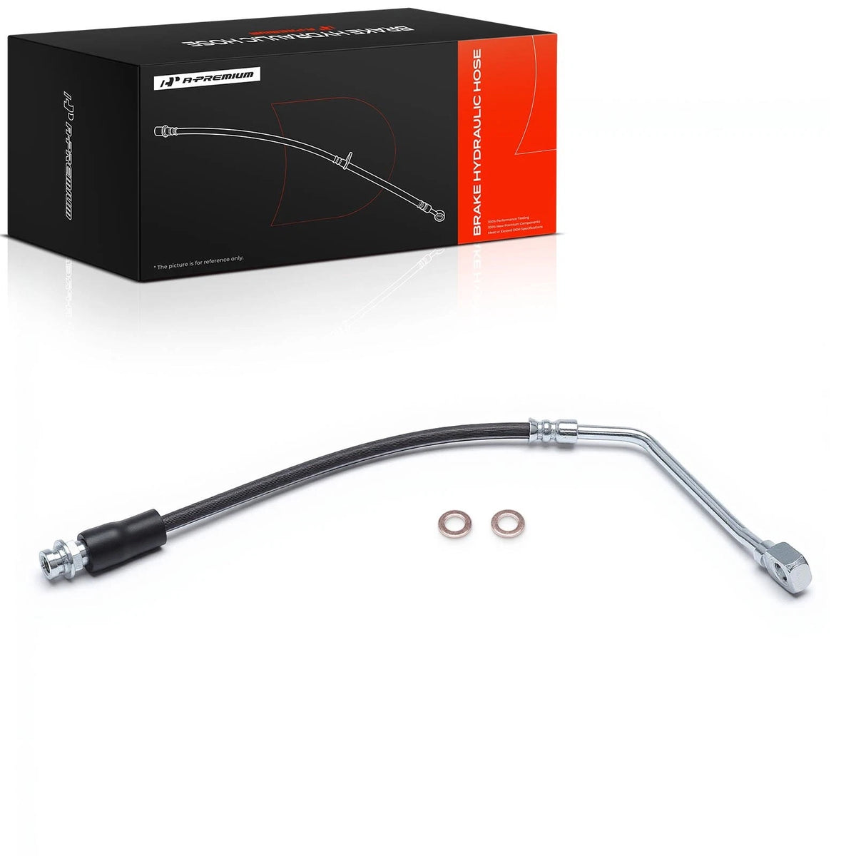 Front Left Brake Hydraulic Hose for Chevy Tahoe, GMC Yukon (1992–2000) - 15567800, 22111728, 22163392, 2201078