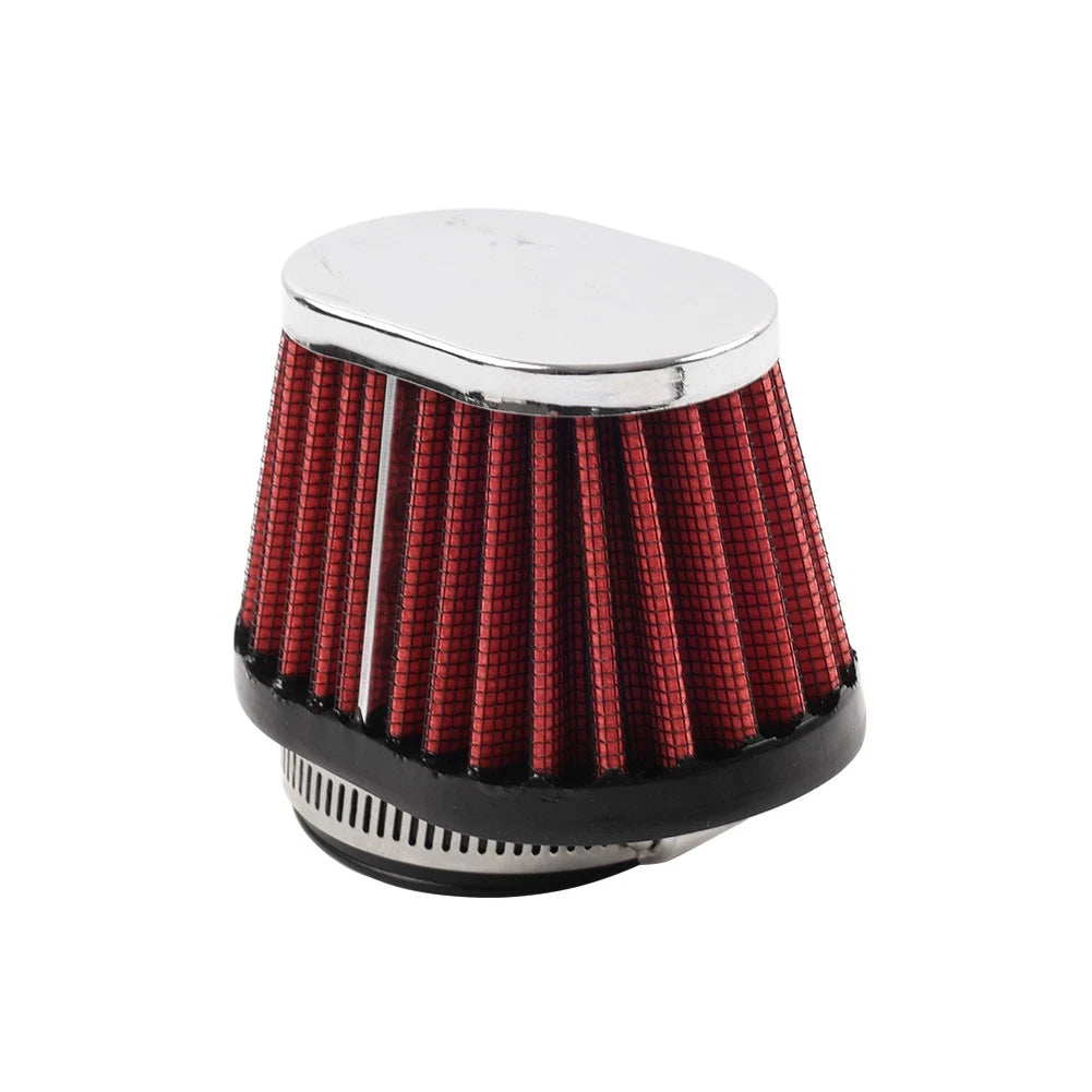 55MM Air Intake Filter for Universal Fit (Washable, Reusable, Red)