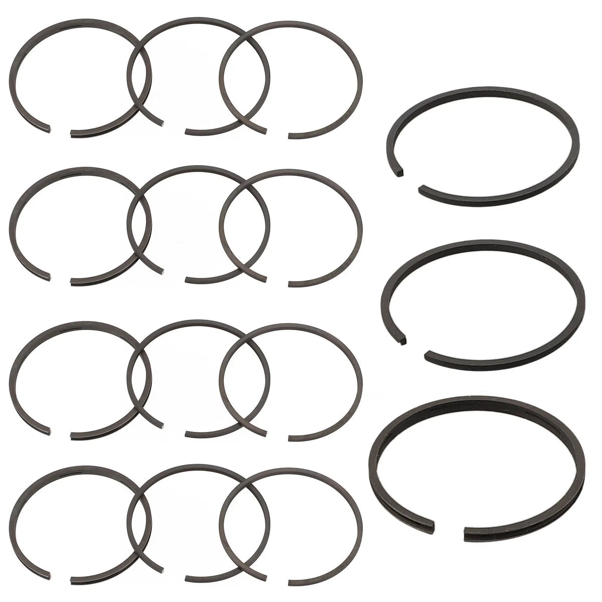 Piston Rings for Air Compressor 48mm Cylinder 10 Gas 5 Oil