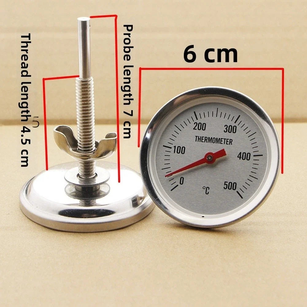 Stainless Steel Bimetal Oven Thermometer for Grill Duck Roaster (500°F)