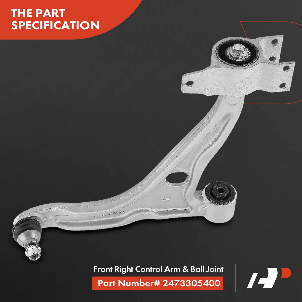 Front Right Control Arm w/ Ball Joint Assembly for Mercedes-Benz W177 (2019–2023) - 2473305300, 2472207502
