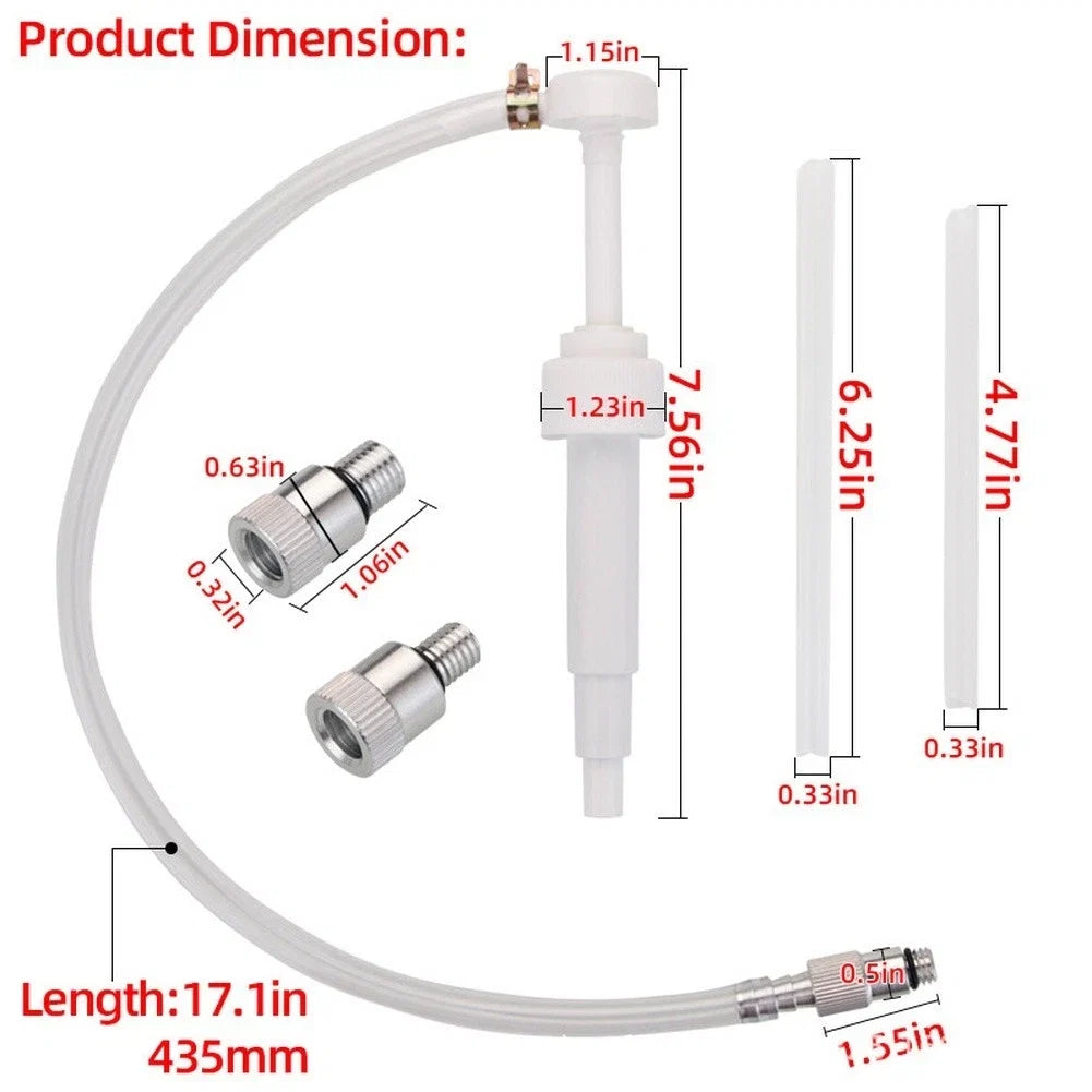 Lower Unit for GEAR Lube Pump with Swivel Metal Head & 3 Adapters