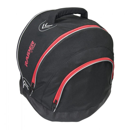 Helmet Storage Bag for Raider Elite (BCS-10) - Soft Fleece Lining, Black/Red
