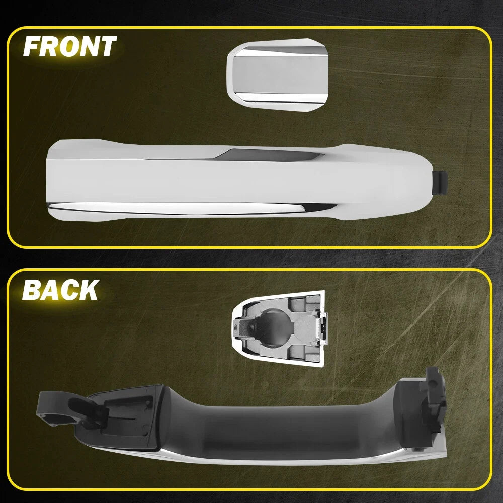 Chrome Front Right Exterior Door Handle for Chevy Silverado 1500 (2014–2022)