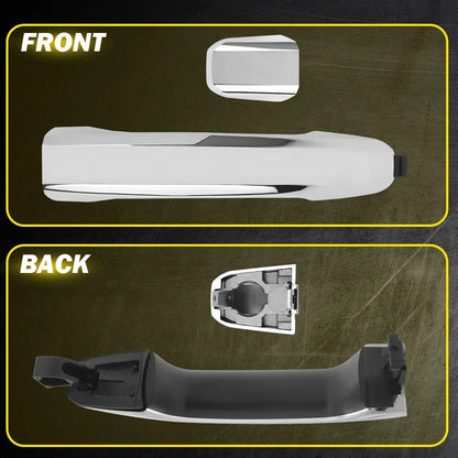 Chrome Front Right Exterior Door Handle for Chevy Silverado 1500 (2014–2022)