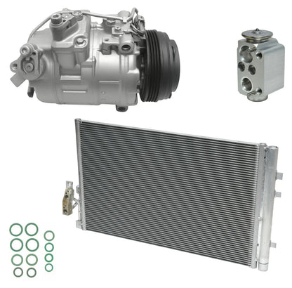 AC Compressor Kit with Condenser Replacement for BMW X3 2.0L 2.3L (2016–2019)