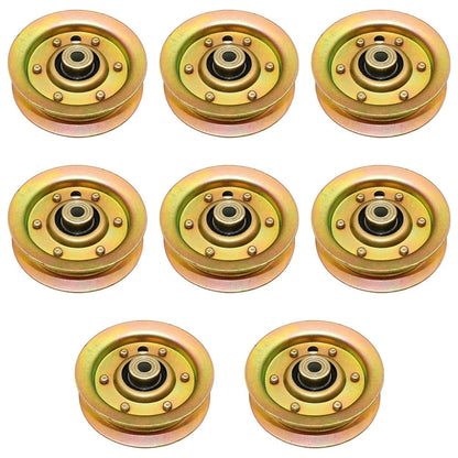 8X Flat Idler Pulleys for Poulan