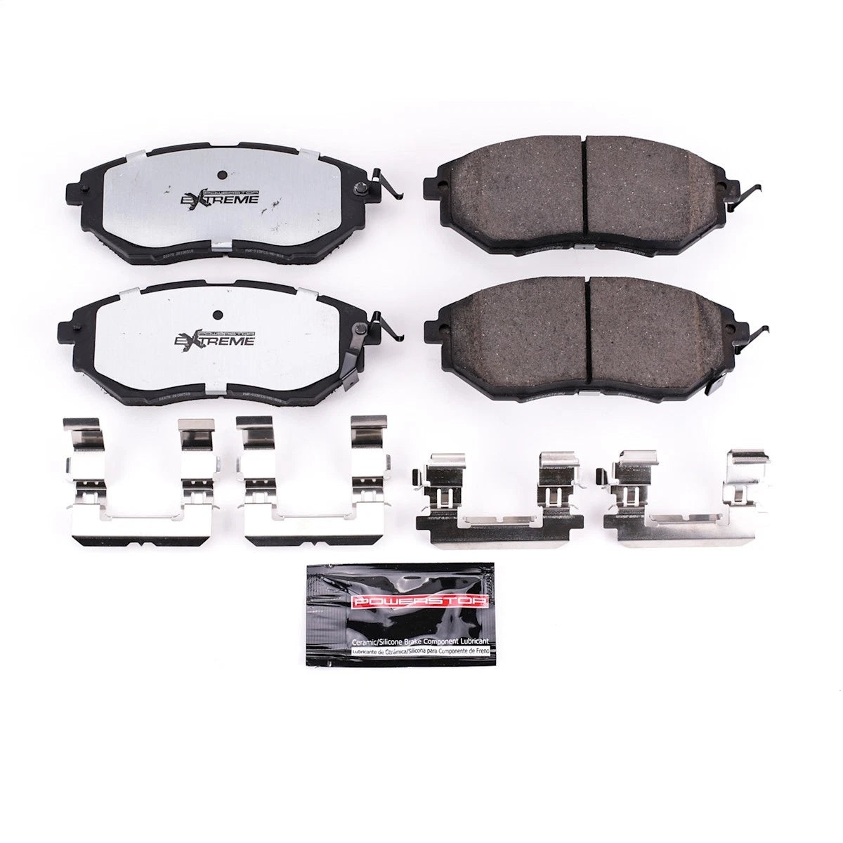 2X Powerstop Z26-1078 Brake Pad Set Front for Subaru WRX Legacy (2005–2019)