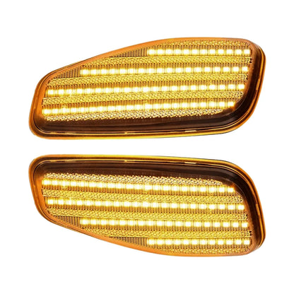 2X Clear LED Front Side Marker Lights for Jeep Renegade (2015–2022)