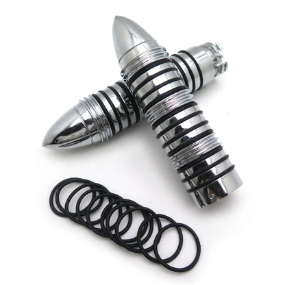 Rubber Hand Grips for Harley Fat Boy, Honda VTX 1800, Suzuki Marauder 1600