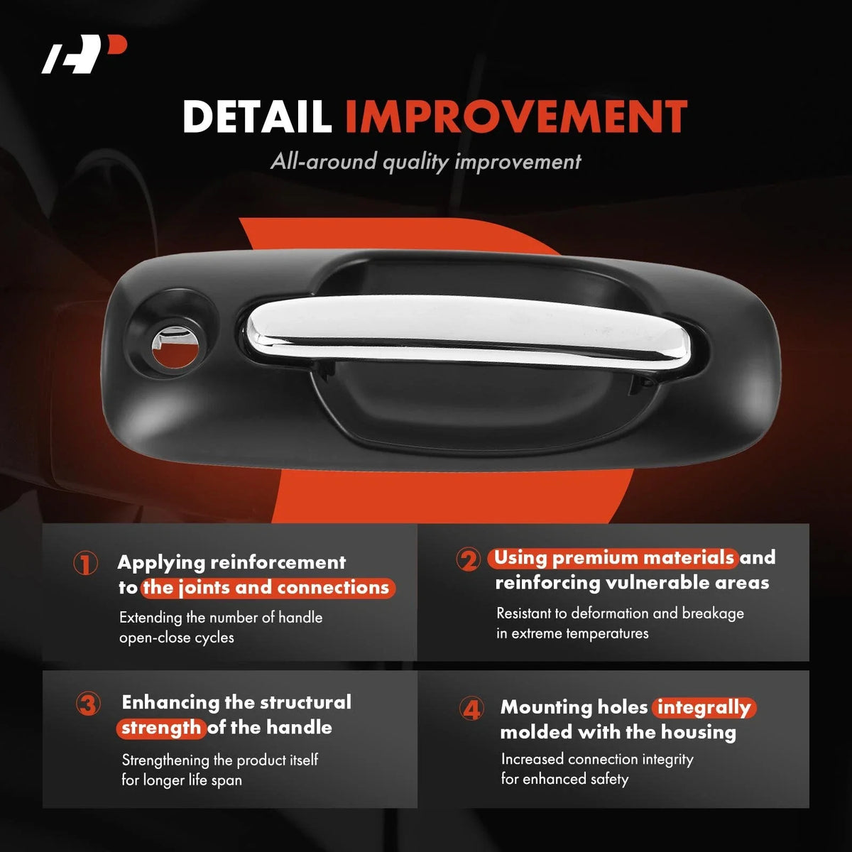 Front Right Exterior Door Handle for Dodge Grand Caravan (2001–2007)