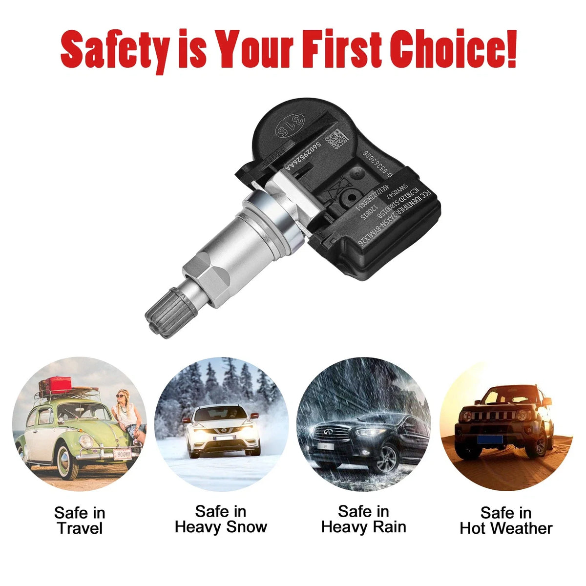 Tire Pressure Sensors for 2006–2007 Dodge Magnum 6.1L (4 Pack)