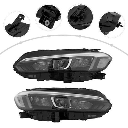 Halogen LED Headlights Pair for Honda Civic (2022–2024) 33100-T20-A52, 33150-T20-A52, HO2503205, HO2502205