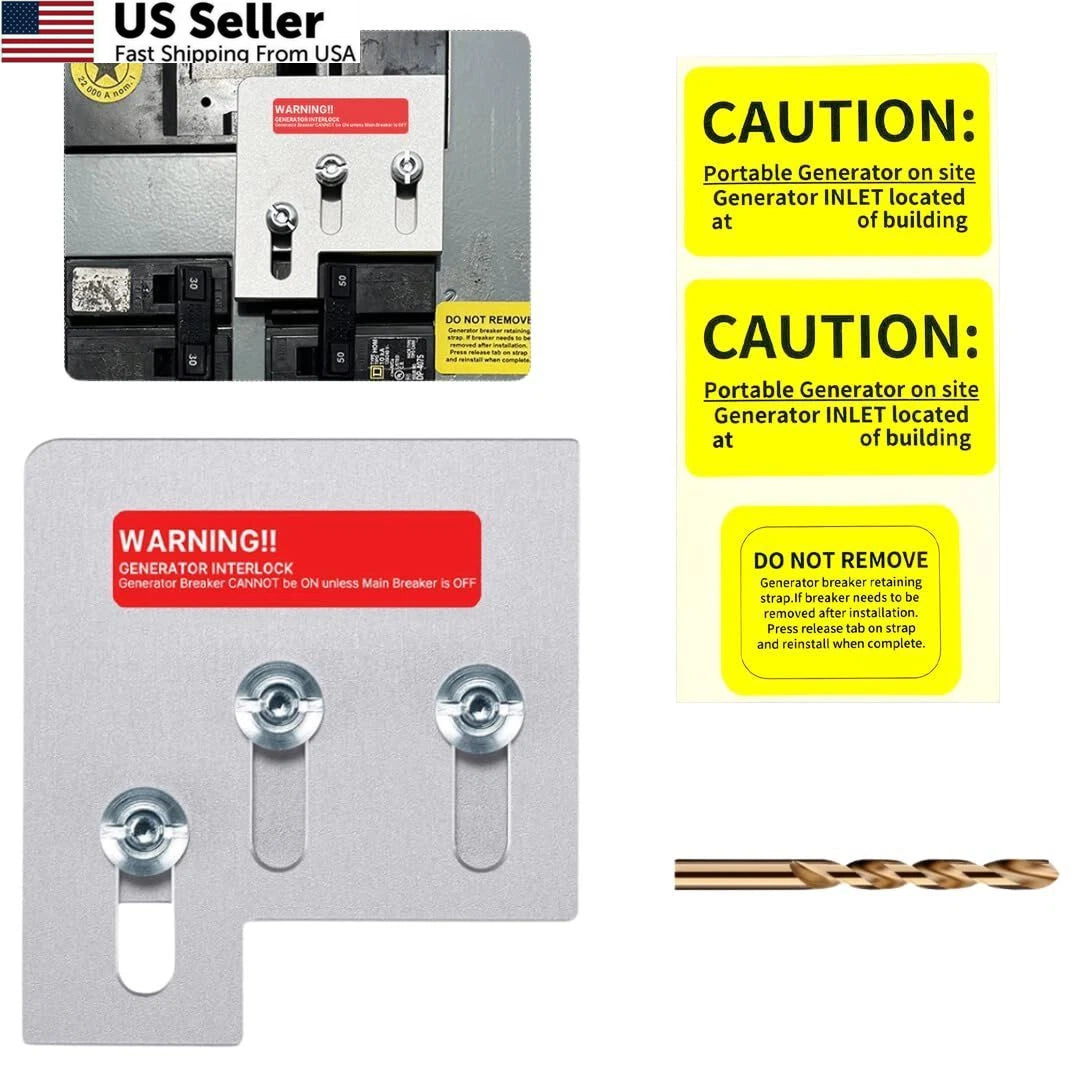 Generator Interlock Kit for Square D QO Homeline 150 200 Amp Panel