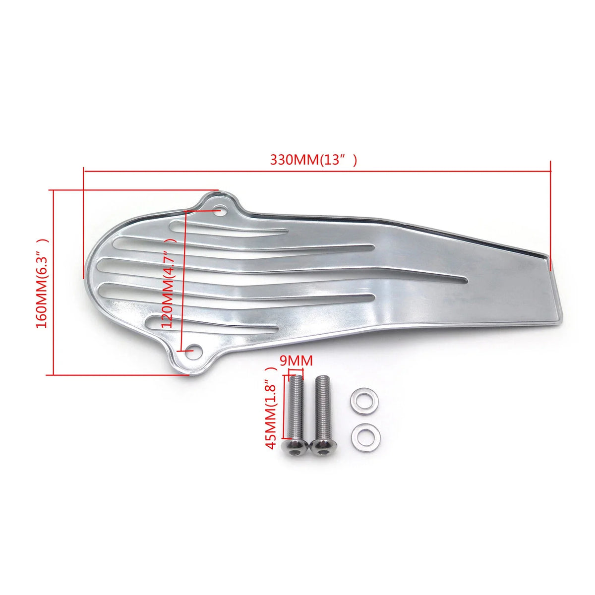 Chrome Grille Drive Shaft Cover for Yamaha V-Star 650 1100 (1999–2009)