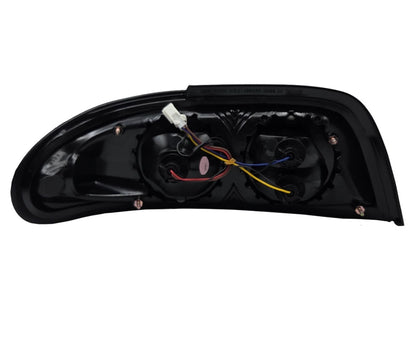 Set of 2 Black Euro Tail Lights for Nissan Altima (1993–1997) NTR710B